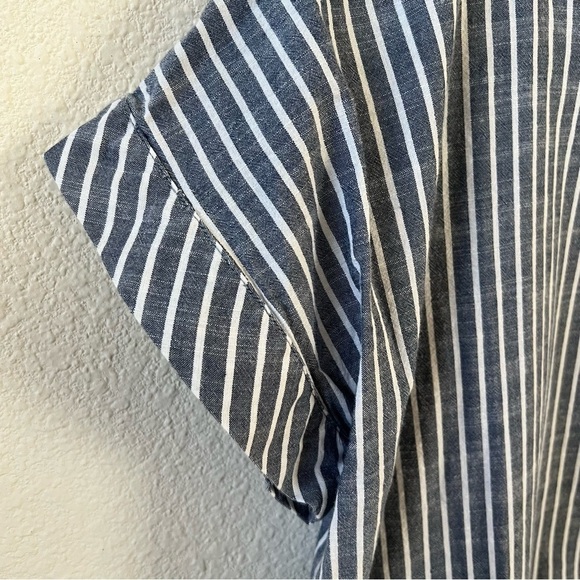 Appleseed’s Blue and White Striped Easy Loose Fit Dress Size 16 - Picture 5 of 12